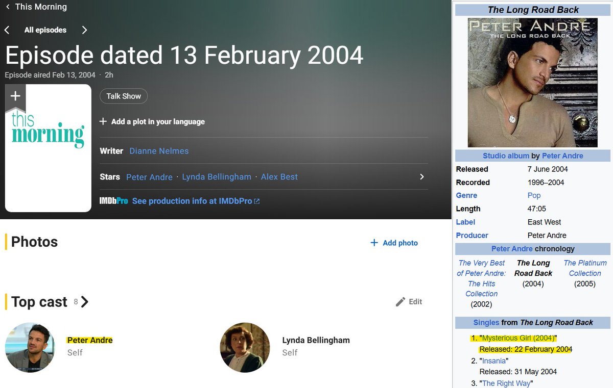 thekesh12's tweet photo. Video Idea for @ZerkaaHD. He mentioned that he was on This Morning when Peter Andre re-released Mysterious Girl and I emailed ITV for the episode but it is £195 which I cant really pay for so maybe he could do it for a video? Hopefully Josh sees this. https://t.co/Efswj9XN1V