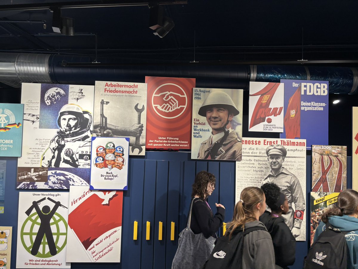 WorthingHighOut's tweet photo. Students explore the DDR Museum, diving into daily life behind the Iron Curtain; from Trabants to surveillance. A powerful glimpse into East Germany’s past. #DDRmuseum #Berlin #HistoryAlive https://t.co/YsFvxvkLuK