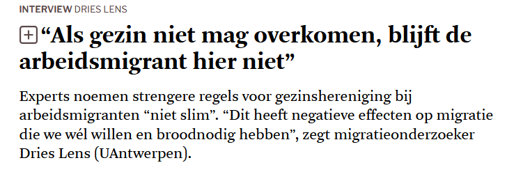 Hoe het de media keer op keer lukt om de massa verkeerd in te lichten wat illegale migratie betreft en gezinshereniging betreft. In dit artikel worden Kaukasische verpleegsters aangehaald en als vb getoond als migranten. Migranten die werken en knelpunt beroepen invullen.