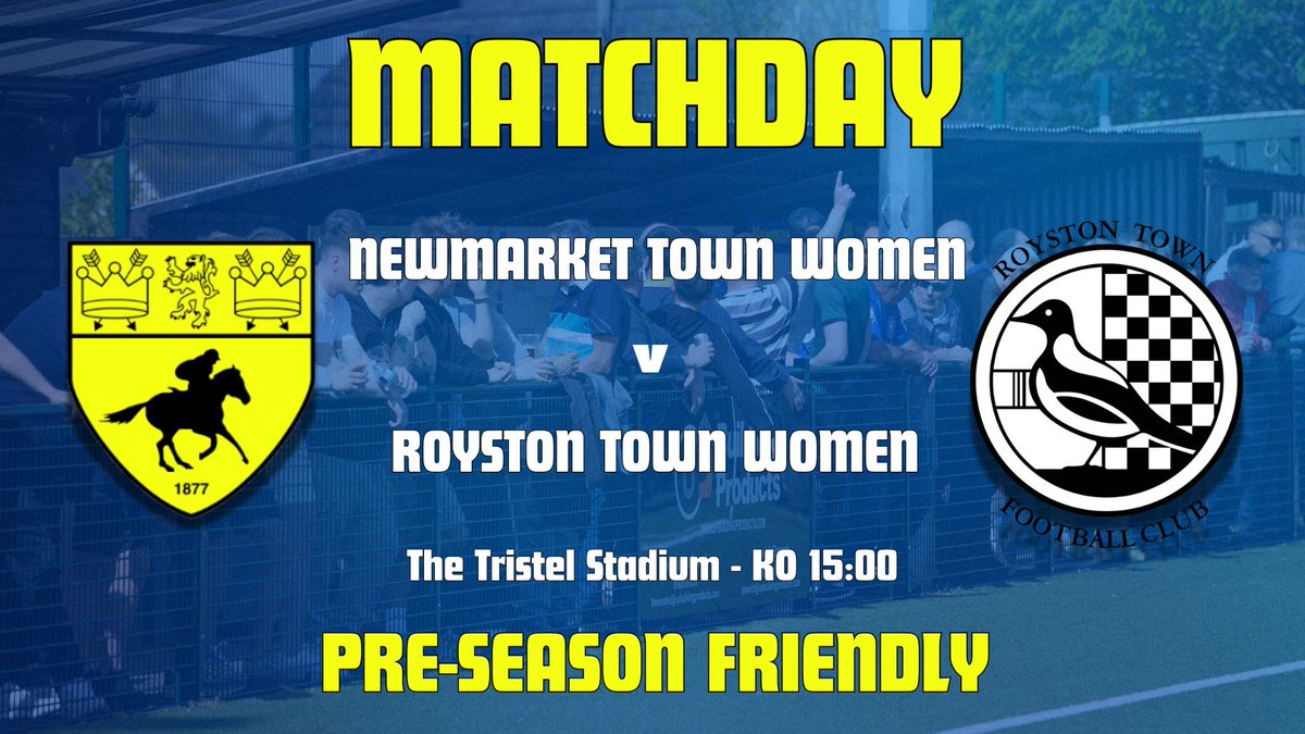 Newmarket Town F.C (@newmarkettownfc) on Twitter photo Game #3 of the weekend sees our Women's First Team kick off their pre-season preparations with a home fixture against <a href="/RoystonTownWFC/">Royston Town FC Women</a>
Free Entry Game #3 of the weekend sees our Women's First Team kick off their pre-season preparations with a home fixture against <a href="/RoystonTownWFC/">Royston Town FC Women</a>
Free Entry