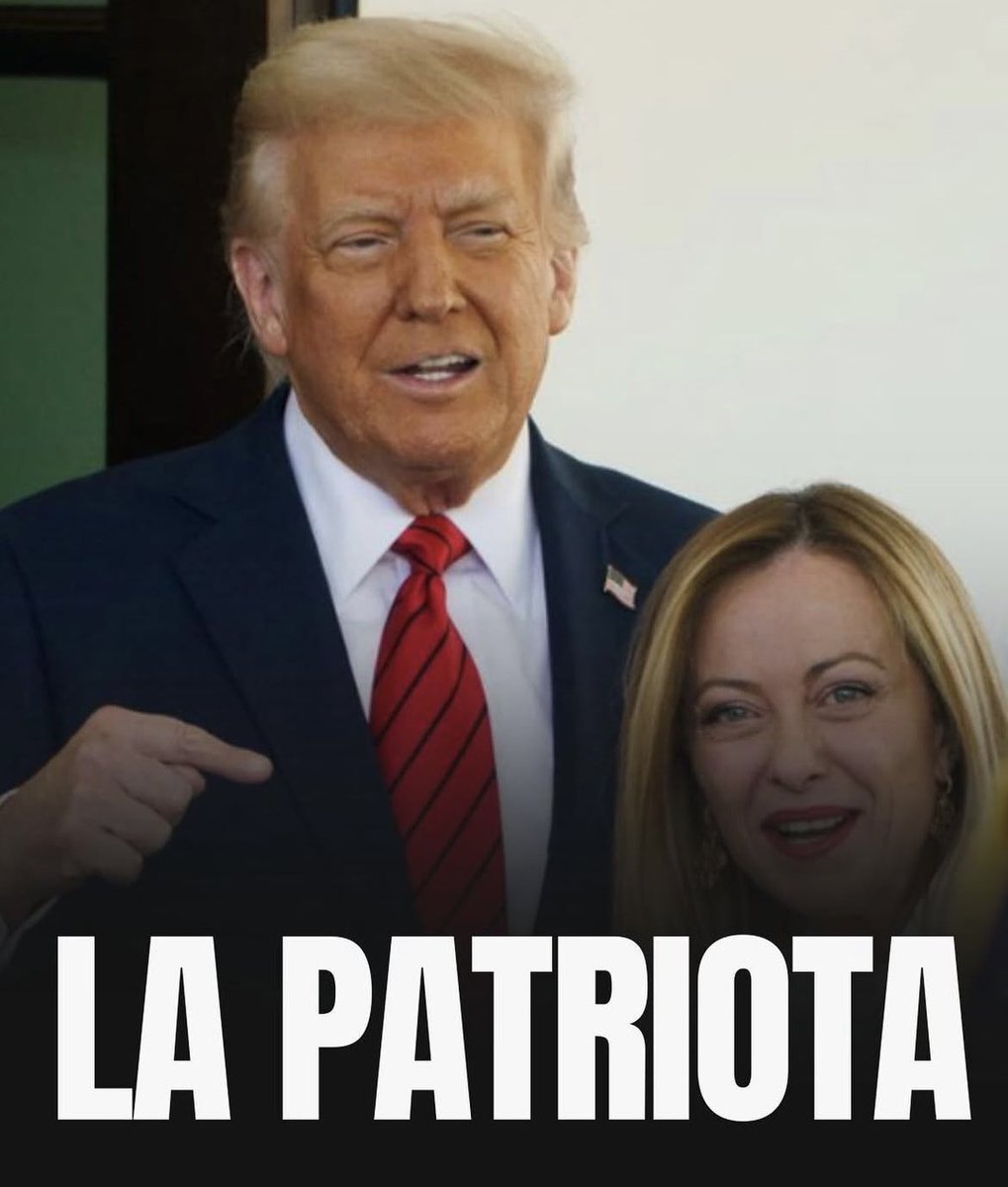 Visti i dazi del pagliaccio arancione, ma s’è capito allora, giorgina di quale nazione è patriota ? 

 #dazi #TrumpTariffs #USA #meloni_vergogna_nazionale