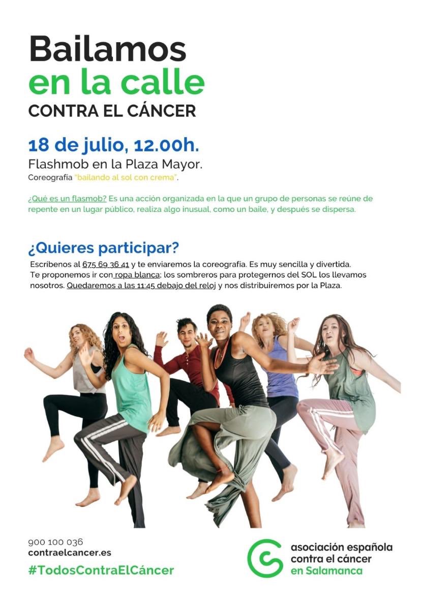 EstherCastel's tweet image. El laboratorio de Señalización Tumor-estroma del @ciccancer se anima a bailar en la calle contra el Cáncer, te unes a nosotros? Nos vemos el 18 de julio en la Plaza Mayor!
