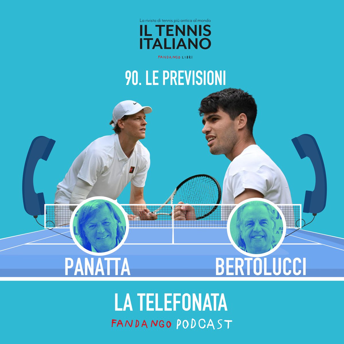 🎾 Adriano Panatta e Paolo Bertolucci commentano le semifinali a Wimbledon.
Si parla di vendetta, di una differenza abissale, di Djokovic che non può più giocare contro quei due, di sussurri... e si fanno delle previsioni per la finale. open.spotify.com/episode/5Mhbej… #latelefonata
