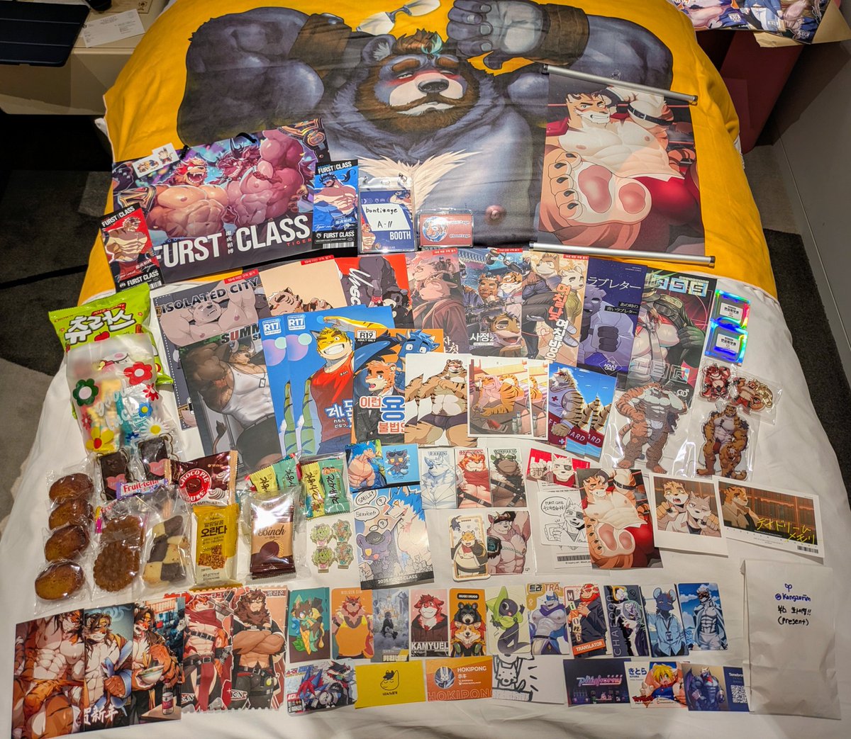 FURST CLASS에 게스트 참가한 bonti*age입니다.
선물을 많이 주셔서 정말 감사합니다!
너무 기쁩니다 🐯💕💕