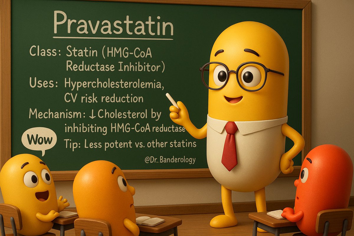 Dr_Banderology's tweet photo. Pravastatin 💊 https://t.co/RKxEtx6kop