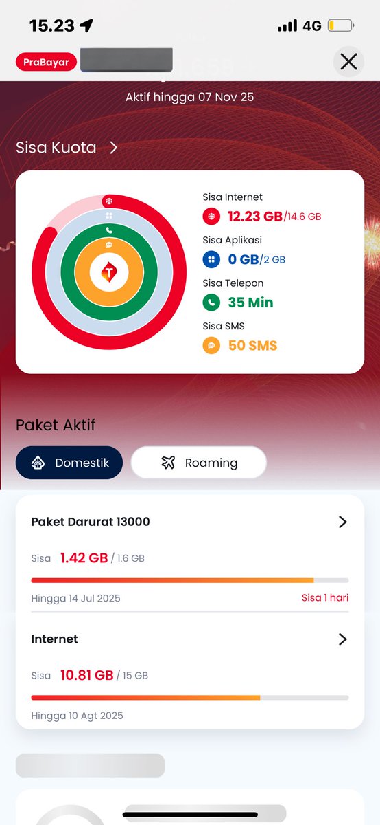 snrchmod's tweet photo. @Telkomsel Tolong bgt min, ini baru beli kemaren paketan di mbca 75rb + 2rb = 77rb. SERIUS UDAH HABIS SEHARI DOANG? Baru beli kemaren bgt, itu dibawah tertera pdhl sisa internet 10,81gb tapi ga bisa kepake gmna ceritanya? Akhirnya terpaksa pake kuota daruratt buat laporann. https://t.co/CvqhCM3DWR