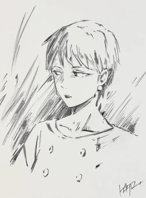 鬼太郎誕生 ゲゲゲの謎

「あんた!この者と会った事があるのか⁈」

孝三スケッチを鉛筆模写してみました😙
#ゲゲゲの謎 