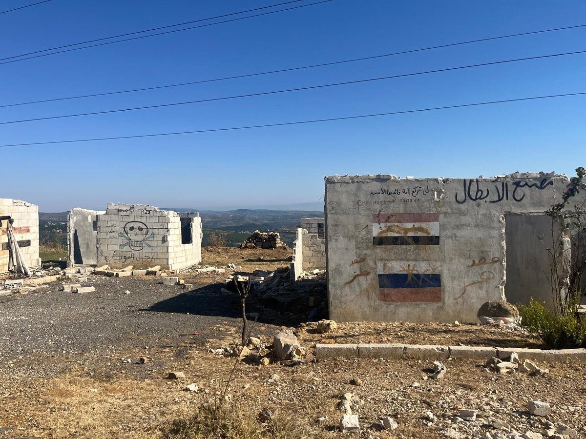 GregoryPWaters's tweet image. An old Russian and Desert Hawks position high in the Tartous mountains