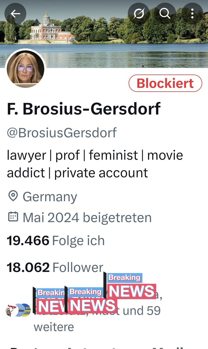 Nelle Fella🇩🇪🇺🇦🇮🇱🇪🇺 (@nelleekseil) on Twitter photo Der hat 18.000 Follwer⚠️
Unfassbar, 60 meiner Follower folgen diesem Fake-Account⚠️⚠️⚠️ allias Reimann, der gefühlt jede Woche eine neue Identität annimmt.
Das das auf der 
Plattform von <a href="/elonmusk/">Elon Musk</a> geduldet wird, ist äusserst bedenklich.
Bitte meldet diesen Fake-Account. Der hat 18.000 Follwer⚠️
Unfassbar, 60 meiner Follower folgen diesem Fake-Account⚠️⚠️⚠️ allias Reimann, der gefühlt jede Woche eine neue Identität annimmt.
Das das auf der 
Plattform von <a href="/elonmusk/">Elon Musk</a> geduldet wird, ist äusserst bedenklich.
Bitte meldet diesen Fake-Account.