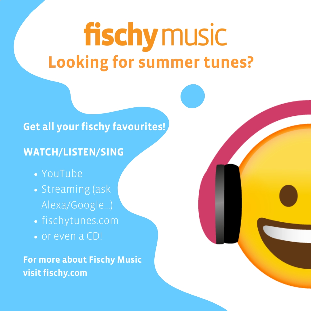 Looking for some chilled music to keep cool in the sun?

Check out our Summer Playlists on Spotify or ask Alexa to play Fischy Music, and have a little singalong in the garden, at the park or on the beach!

fischy.com/families/liste…

#schoolholidays
#familymusic
#staycool