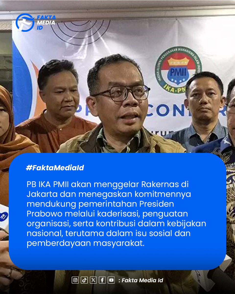 Ketua majelis pembina PB iKA PMII, Sufmi dasco menegaakan pentingnya sinergi strategis antara alumni PMII dengan arah pembangunan nasional Presiden Prabowo, serta mendorong kader-kader PMII aktif berperan dalam birokrasi, legislatif, dan sektor strategis lainnya