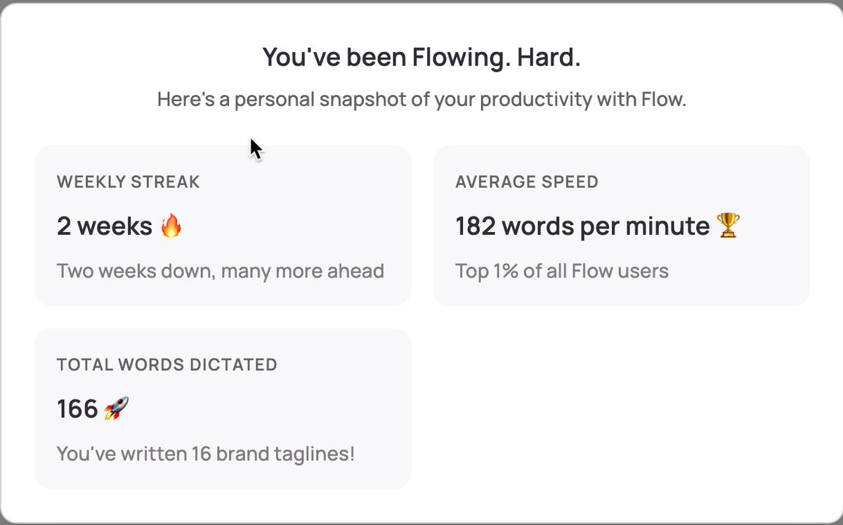 A friend of my daughter can talk at breakneck speed. Wanted to try if <a href="/WisprFlow/">Wispr Flow</a>  can keep up with her. To my surprise: It can! (the stat is even watered down by my own slow tests)