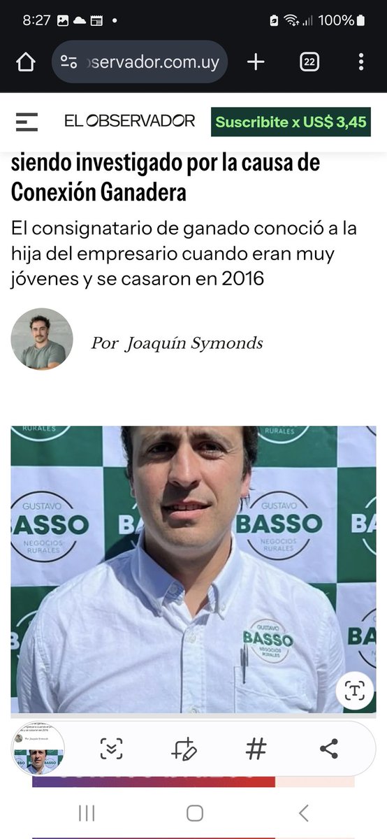 <a href="/robinhooduy/">robinhood</a> <a href="/InversoresCG/">Inversores Conexion Ganadera</a> <a href="/conexionganaDam/">Conexión Ganadera Damnificados</a> <a href="/DamnificadoUno/">thepunisheruy</a> <a href="/felipecaorsi/">Felipe Caorsi</a> <a href="/Cagaxionanadera/">Vaca láctica</a> <a href="/Didier914879/">Didier</a> Por suerte este "yerno" ambicioso interesado y taimado no es mi padre.