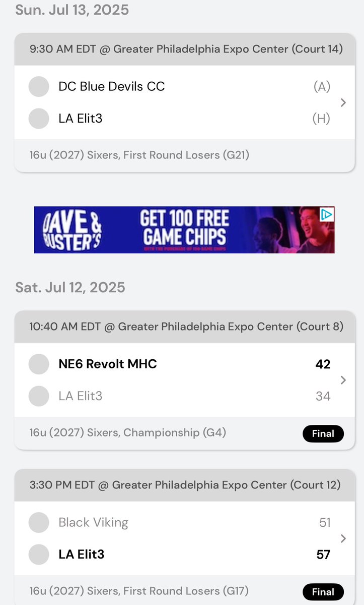 LA ELIT3 (@la_elit3) on Twitter photo 16U Sheetz defeated Black Viking 57-51 in OT to start 1-1 <a href="/madehoops/">MADE Hoops</a> Summer Live 2. They will finish up this morning vs DC Blue Devils CC at 9:30am on Court 14 #LAE🏀 16U Sheetz defeated Black Viking 57-51 in OT to start 1-1 <a href="/madehoops/">MADE Hoops</a> Summer Live 2. They will finish up this morning vs DC Blue Devils CC at 9:30am on Court 14 #LAE🏀