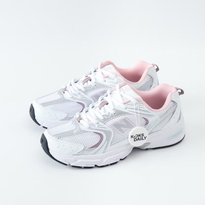 Cute new balance 530 pink white
