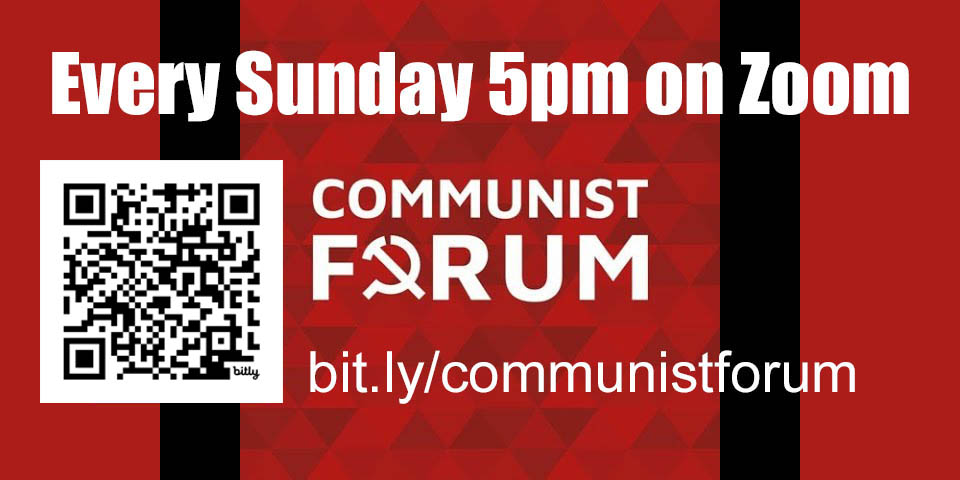 TheCPGB's tweet image. Please join us for a special Communist Forum today Sunday at 5pm. We'll be discussing 'The Global Context for Middle Eastern wars' with Mohsen Shahmanesh (former Editor of Iran Bulletin - Middle East Forum) and Yassamine Mather. Join the session here: communistparty.co.uk/ocf
