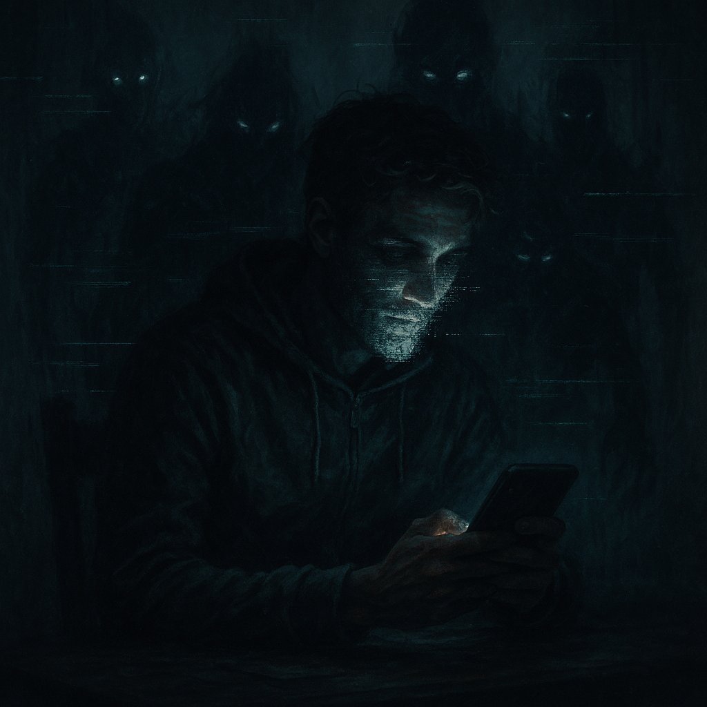 LeeWCopp's tweet image. They sold you freedom with likes.  
Fed you connection through code.  
But behind every scroll  
was a spell.

This isn’t social media.  
It’s social engineering.  
The algorithm isn’t broken —  
it’s possessed.  
#MatrixDecoded #ScrollToSleep