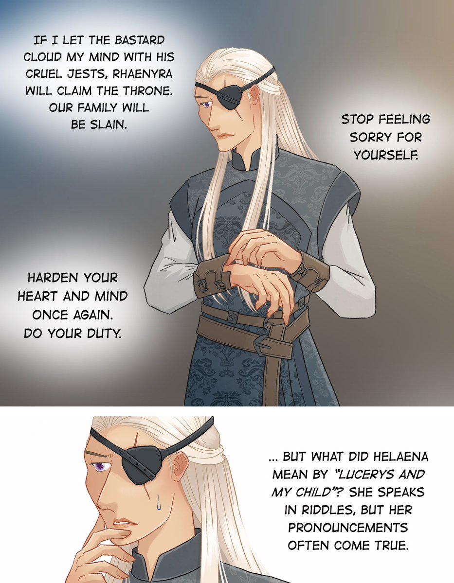 johanirae's tweet image. Lucerys will not repeat the mistakes of his childhood. He has to apologise to Aemond if he wants their friendship. (1/2)
For #Hotd2025Bingo prompt “Dragon Egg”
#Lucemond