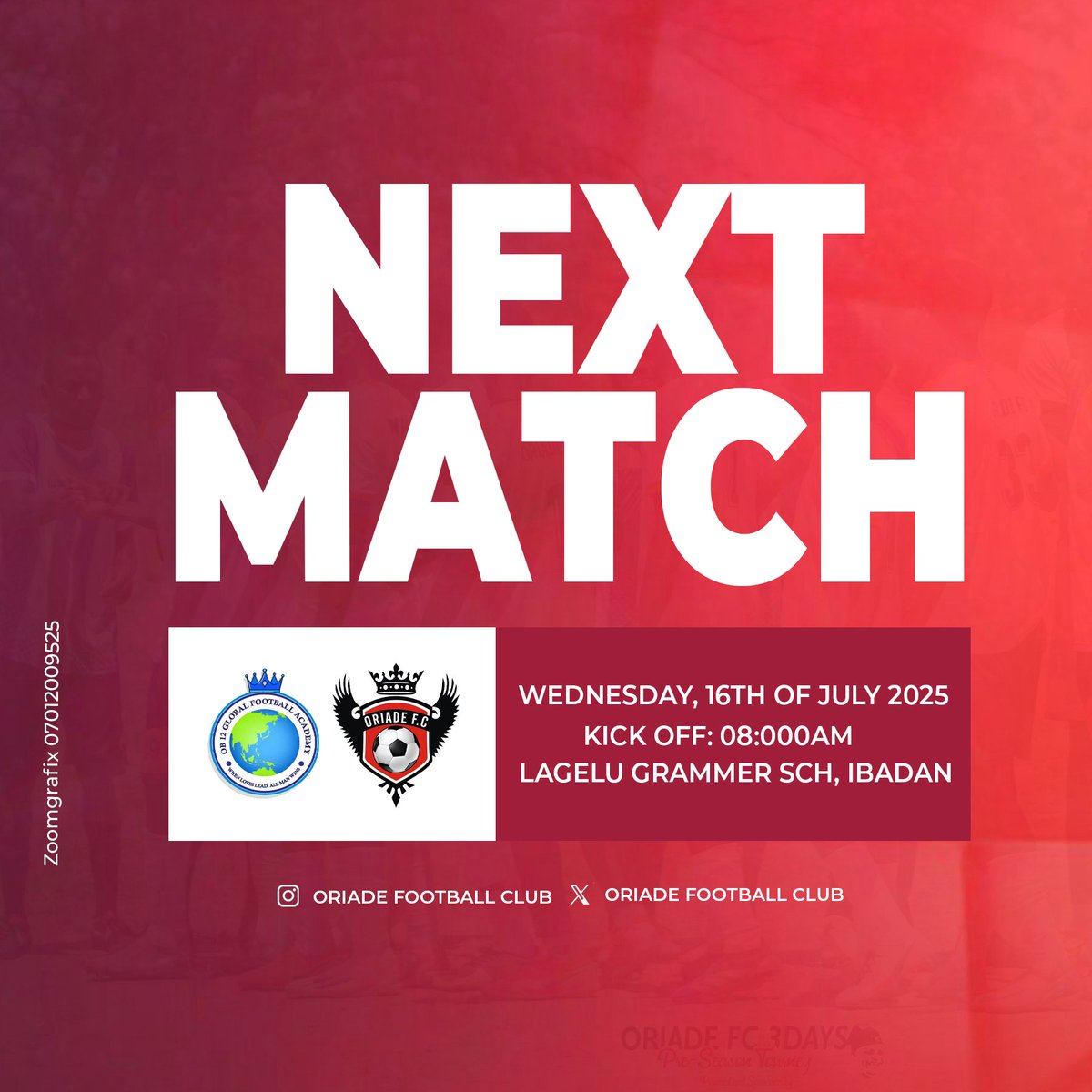 OriadeFC's tweet photo. What a long week on road 🚍💪🏻⚽️
#EmilojuFC_Lagos
#OB12FC_Ibadan
#3SC_Ibadan
#Opekespices_worldwide
#NIYAZBAMconsultant
#OriadeFC
#HigherWeFly https://t.co/Xu8onN9wYj