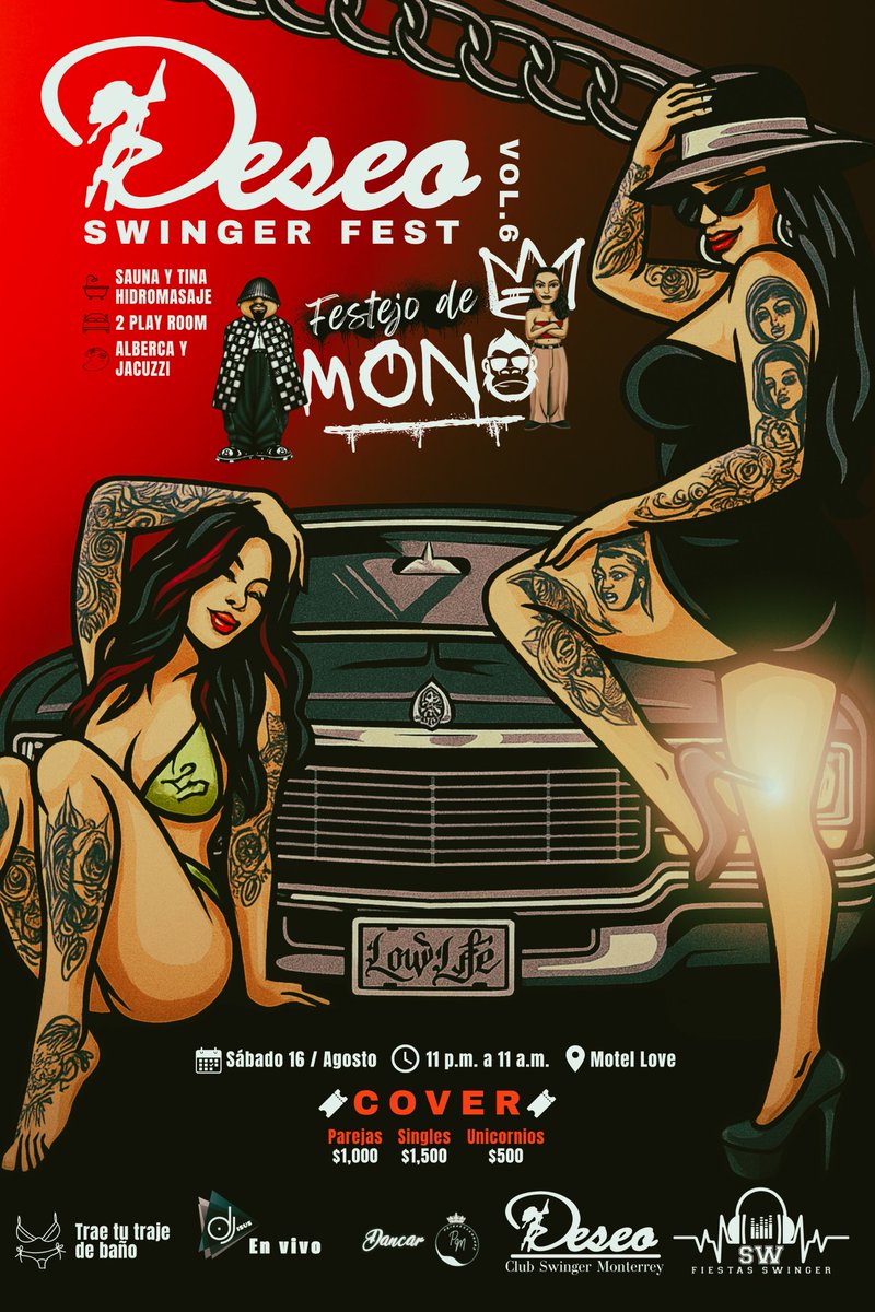 Deseo club Swinger Monterrey (@deseomty) on Twitter photo Mis amigos 🫶🫶🫶!! <a href="/monkyandprinces/">princess</a> <a href="/fiestasSW69/">fiestas swinger</a> <a href="/Mono_y_princess/">MONKY and PRINCESS</a>
<a href="/DancarPareja/">Dancar</a>
Vamos a festejar como se merece!!! 12 horas de diversión!
Alberca! Jacuzzi! Sauna y camaaaaaa! Los que lleven el dress code cheve gratis !!
Se viene el Deseo Fest !!!
Cupo limitado
Más Mis amigos 🫶🫶🫶!! <a href="/monkyandprinces/">princess</a> <a href="/fiestasSW69/">fiestas swinger</a> <a href="/Mono_y_princess/">MONKY and PRINCESS</a>
<a href="/DancarPareja/">Dancar</a>
Vamos a festejar como se merece!!! 12 horas de diversión!
Alberca! Jacuzzi! Sauna y camaaaaaa! Los que lleven el dress code cheve gratis !!
Se viene el Deseo Fest !!!
Cupo limitado
Más