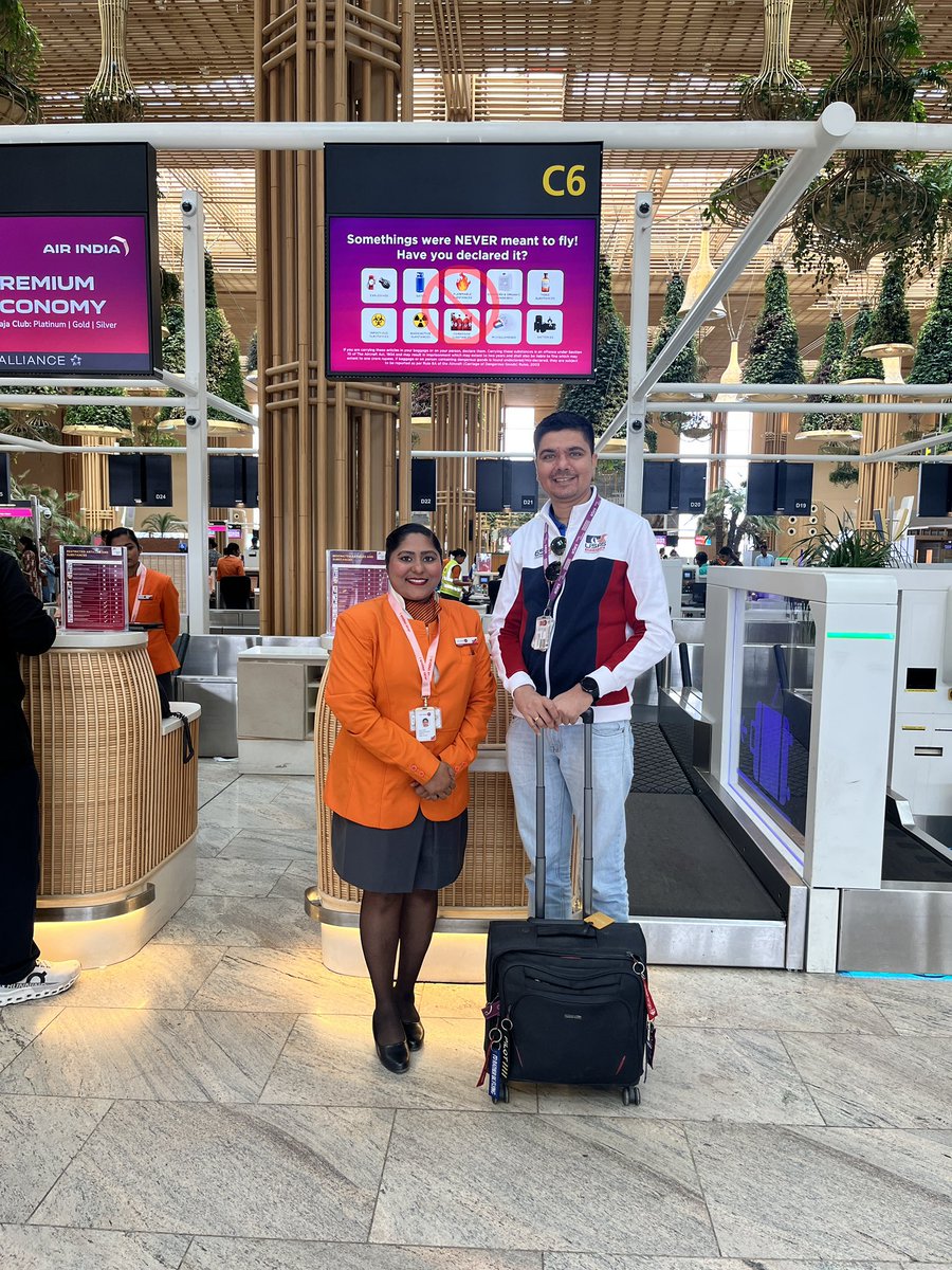 Hey <a href="/airindia/">Air India</a>! Huge shoutout to Sravani at <a href="/BLRAirport/">BLR Airport</a> for helping me get on the next available flight to BOM. Phew, I can catch a few hours of sleep before my next flight with you guys.

#PaxEx #Aviation #Avgeek