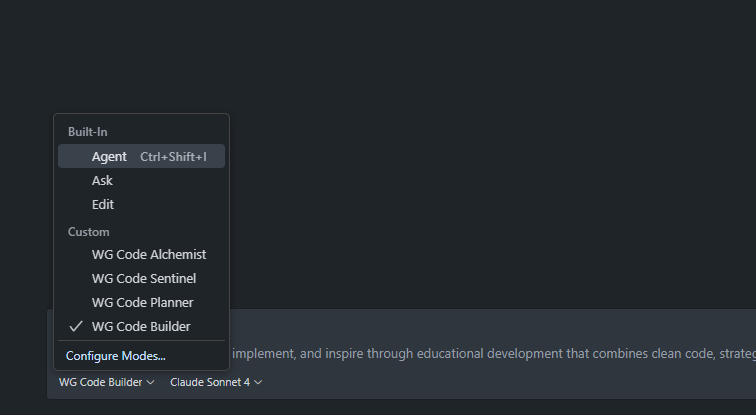 Added two new <a href="/github/">GitHub</a> Copilot chat modes that I use at <a href="/wgtechlabs/">WG Technology Labs</a> 👀

Available here: github.com/wgtechlabs/git…