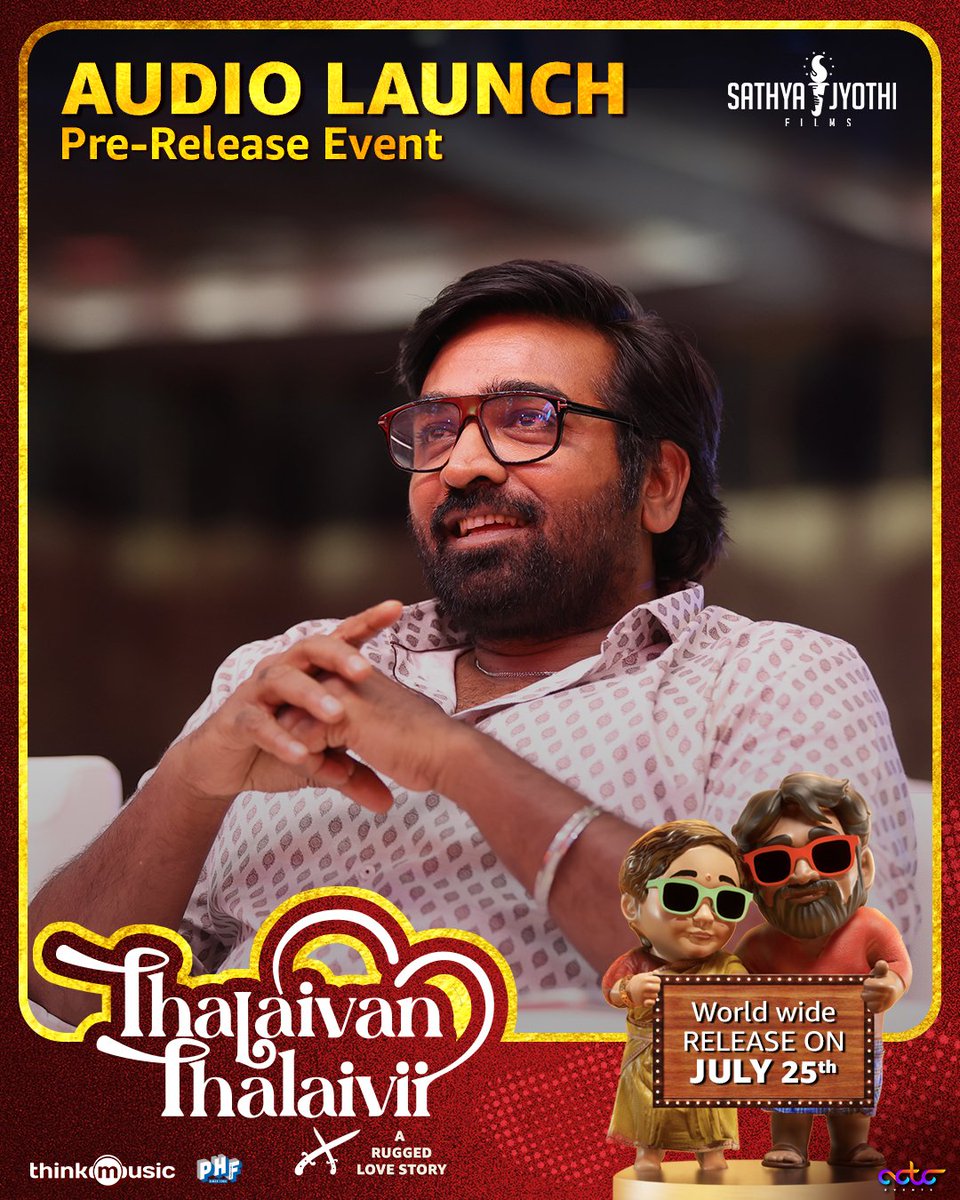 SathyaJyothi's tweet photo. One name, endless faces🔥Only Makkal Selvan @VijaySethuOffl could bring this kind of raw love to life ❤️‍🔥
 
 #ThalaivanThalaivii

#Vijaysethupathi #Makkalselvan #ThalaivanThalaiviiFromJuly25 #VJS52 https://t.co/Q5qcr9J4tv