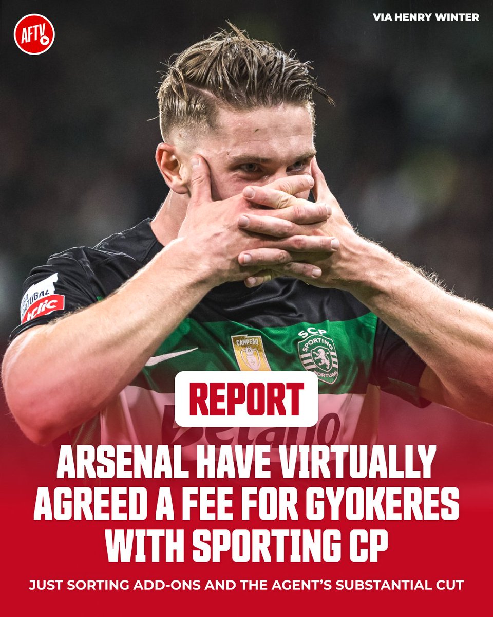 AFTV (@aftvmedia) on Twitter photo π¨ππππππππ: Arsenal have virtually agreed a fee for Viktor Gyokeres with Sporting CP, according to Henry Winter.
ππ¬ ππ‘π ππ’π€ππ¨π« ππ²π¨π€ππ«ππ¬ π¬ππ π ππ’π§ππ₯π₯π² ππ¨π¦π’π§π ππ¨ π π‘ππ©π©π² ππ§ππ’π§π ? π€©β³ π¨ππππππππ: Arsenal have virtually agreed a fee for Viktor Gyokeres with Sporting CP, according to Henry Winter.
ππ¬ ππ‘π ππ’π€ππ¨π« ππ²π¨π€ππ«ππ¬ π¬ππ π ππ’π§ππ₯π₯π² ππ¨π¦π’π§π ππ¨ π π‘ππ©π©π² ππ§ππ’π§π ? π€©β³