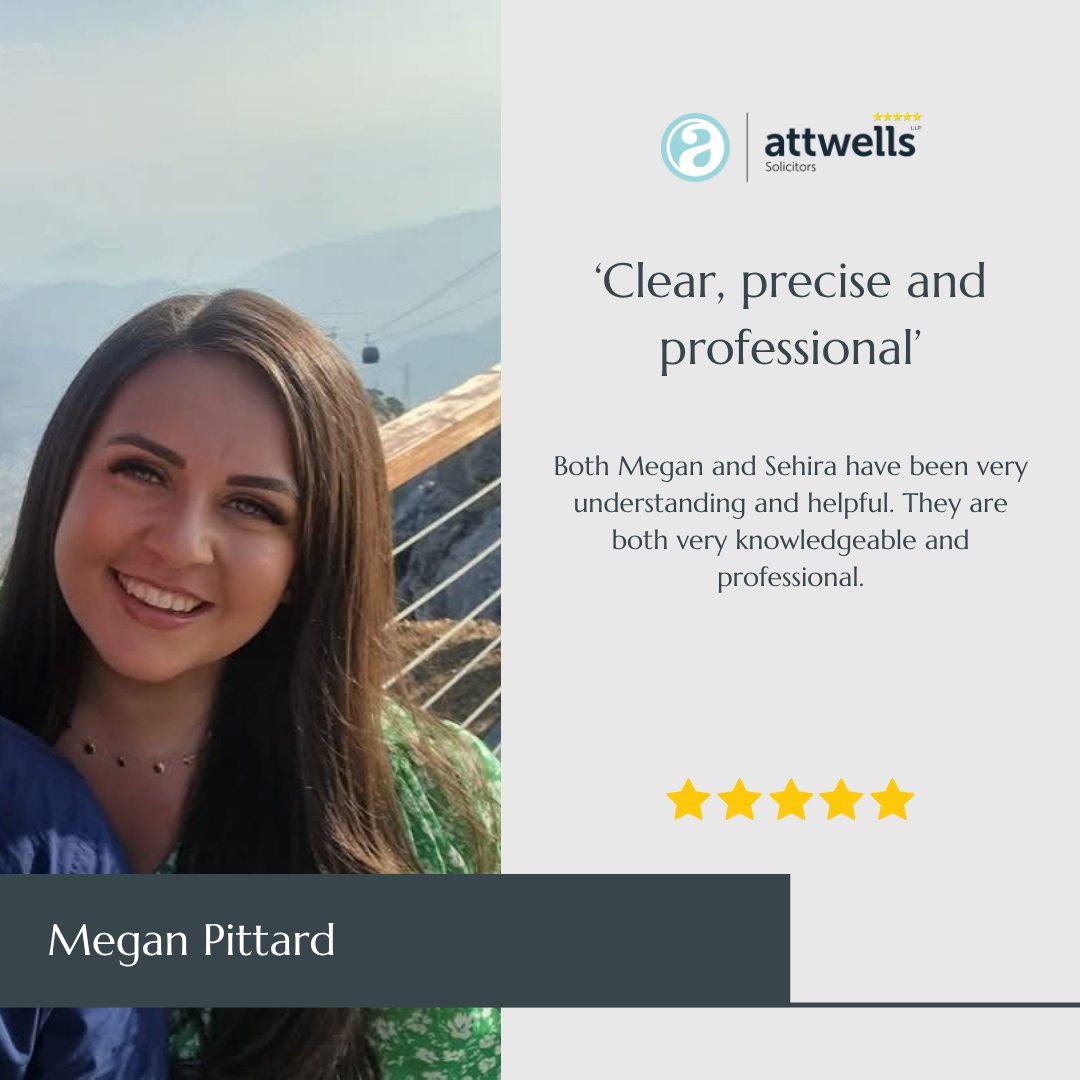 Celebrating stellar feedback for our Private Client team

At Attwells, our Private Client specialists put empathy and expertise at the heart of everything they do. Visit: attwells.com/personal-law

#WillsAndProbate #EstatePlanning #LPAs #ClientFeedback #FiveStarService #LegalAdvice
