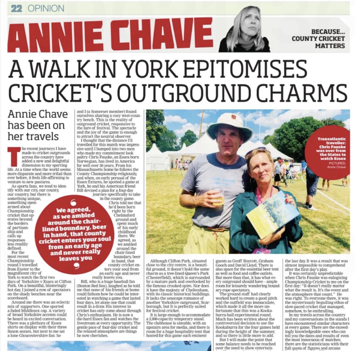 A love letter to outground cricket… 
<a href="/YorkshireCCC/">Yorkshire CCC</a> <a href="/TheCricketPaper/">The Cricket Paper</a>