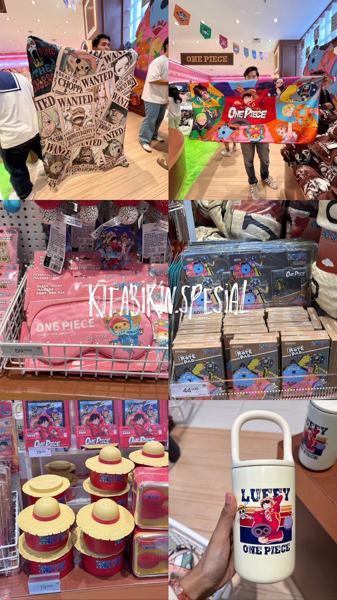 lifiaaml2nd's tweet image. lesgoo yg mau jastip miniso x one piece