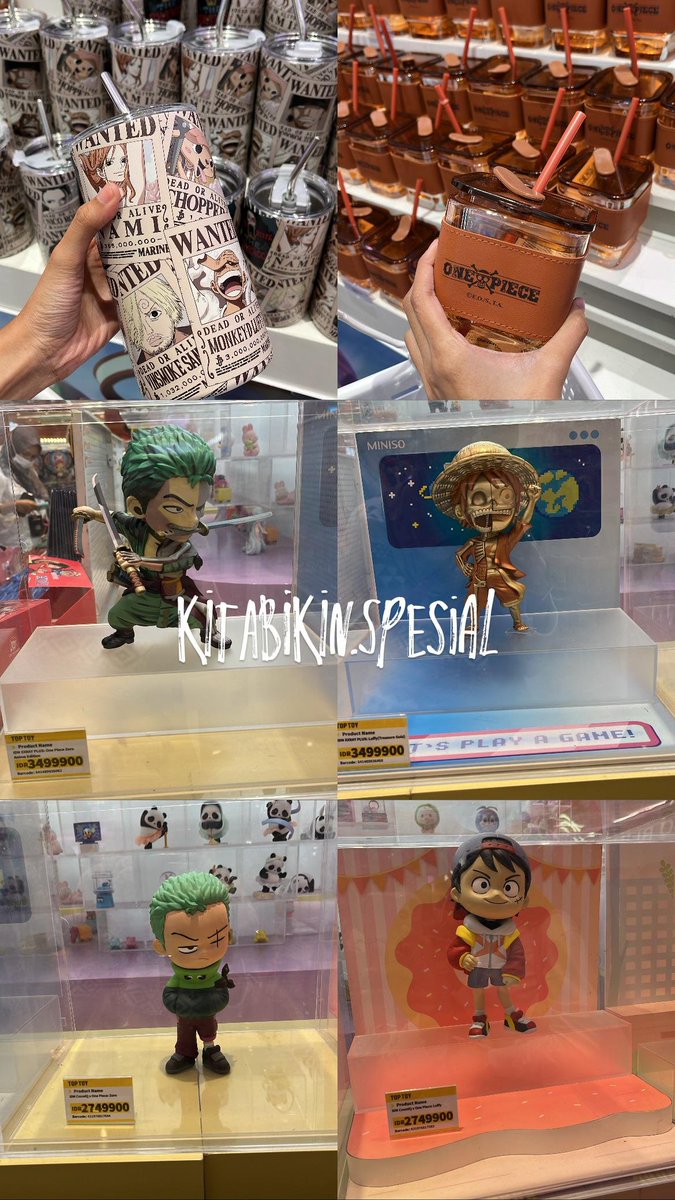 lifiaaml2nd's tweet image. lesgoo yg mau jastip miniso x one piece