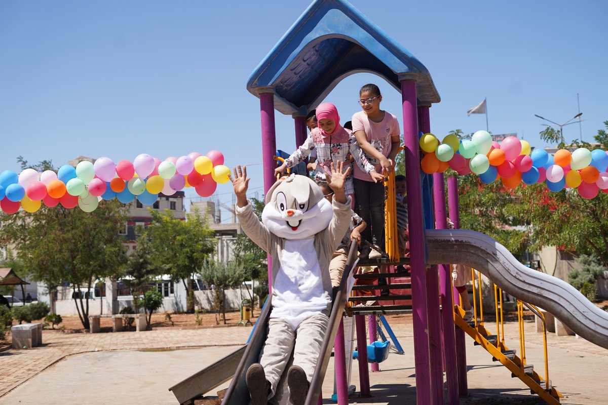 IOMSyria's tweet image. The Ottoman National Park in Azaz
✅ Improved playground equipment, flooring, football field & lighting
✅ Safer & more child-friendly environment
At the community's request, we teamed up with @AtaaRelief & @CBPFs to rehabilitate the park, which had deteriorated over the years.