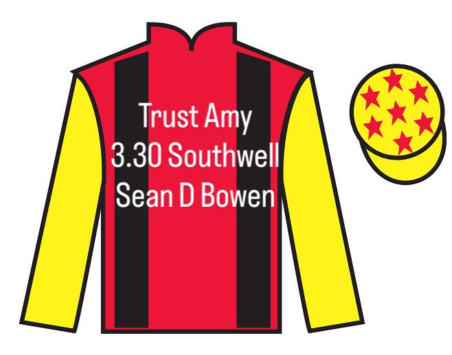 Trust Amy makes her debut at <a href="/Southwell_Races/">Southwell Racecourse</a> in the 3.30 with Sean D Bowen 🤞