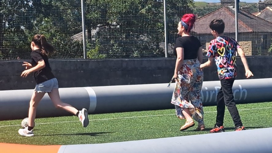 Football with a difference! Having fun and being active with our families is so good for us! So happy to see mums, dads, grandmas and grandads having fun in the sun at the #ValleyVitality family fun and wellness day.