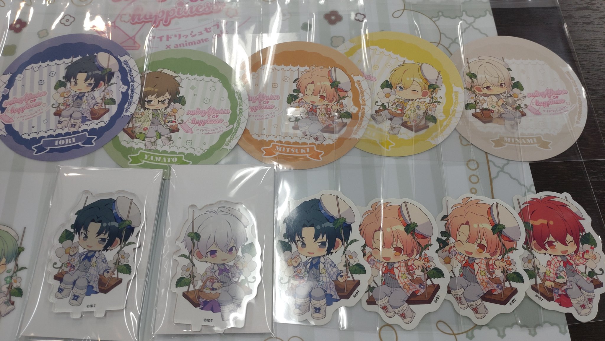 アイナナ アニカフェ アクスタ ステッカー 三月 環 壮五 ナギ アイドリッシュセブン ステッカーセット／環＆壮五 ViVimus