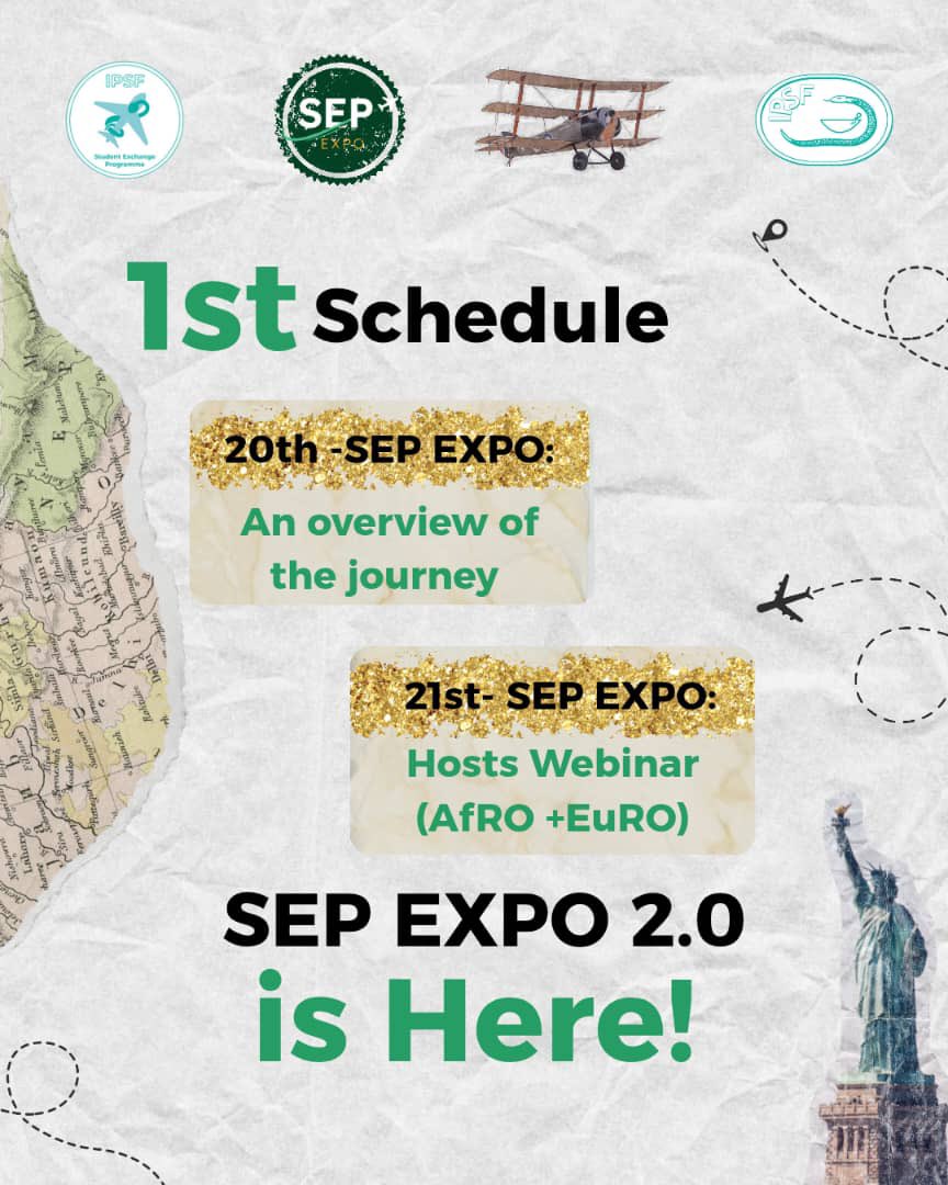 Get ready for #IPSFSEPEXPO2.0! 🥳

🌍 Webinars
📚 Workshops
🏆 Contests
…and more to level up! 🚀

🎫 Register now: rb.gy/vulgs7

#SEPEXPO
 #StudentExchangeProgram #GlobalOpportunities