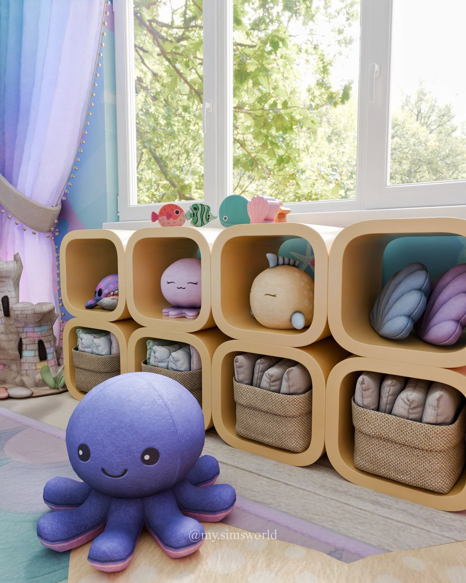 Mermaid Kids Room Blender Scene 🧜🏾‍♀️🌊
Link in bio!!

 -------------------
#blender #blendercommunity #Blender3D #blenderrender #blenderscene #decor #decoration #design #interiordesign #kids #bedroom #bedroomdecor #mermaid #summer