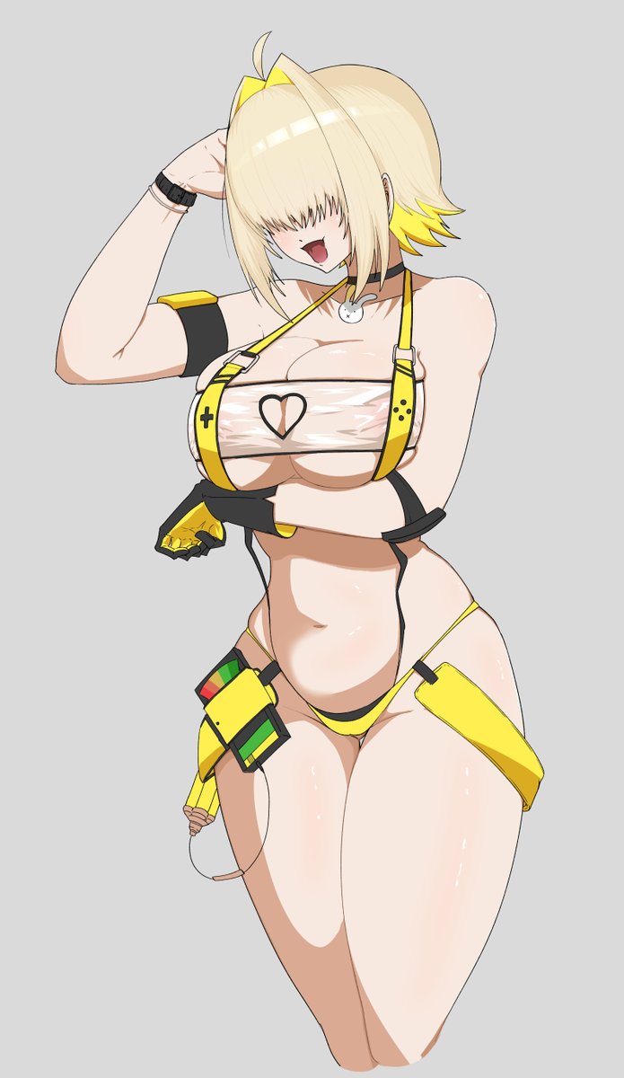 utubi8888's tweet photo. 水着エレグ可愛すぎないか⁉　＃メガニケ　#水着エレグ https://t.co/S5zUrN0764