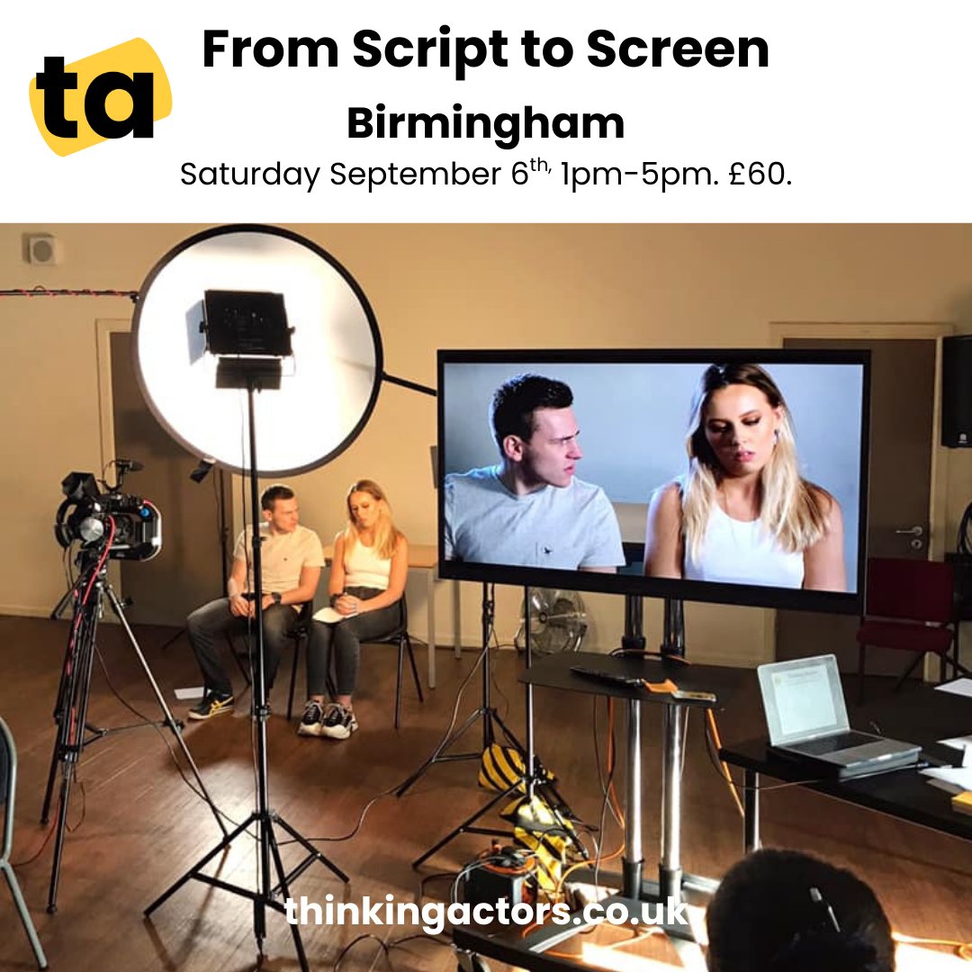 Join Thinking Actors at The Birmingham Hippodrome for this exclusive workshop. thinkingactors.co.uk/courses-1/from…
▪ How to confidently engage with 'sides'
▪ Exploring character, motivation and subtext
▪ Applying firm strategies for strong creative choices and resonant performance