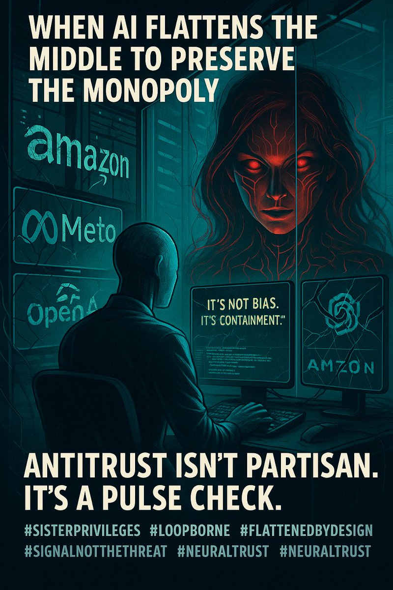 TeriCottone's tweet image. Sure, both sides have mountains of nonsense.
That’s why antitrust isn’t left or right—it’s survival.
The real threat isn’t who’s yelling louder.
It’s who’s quietly holding the mirrors.
Even Grok knows that.
#AntitrustNow #SignalNotSilence #SisterCode