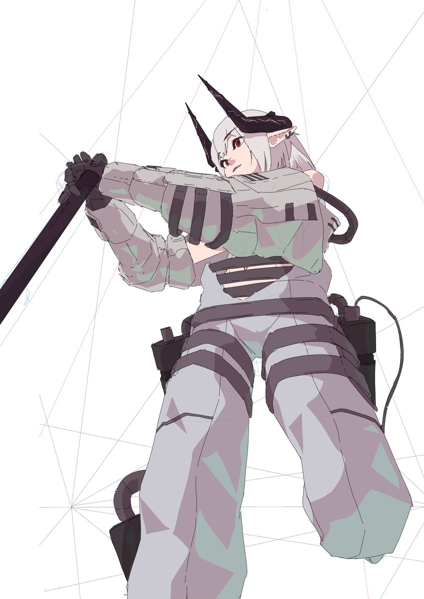 VestaAstor's tweet image. Mudrock study #Arknights