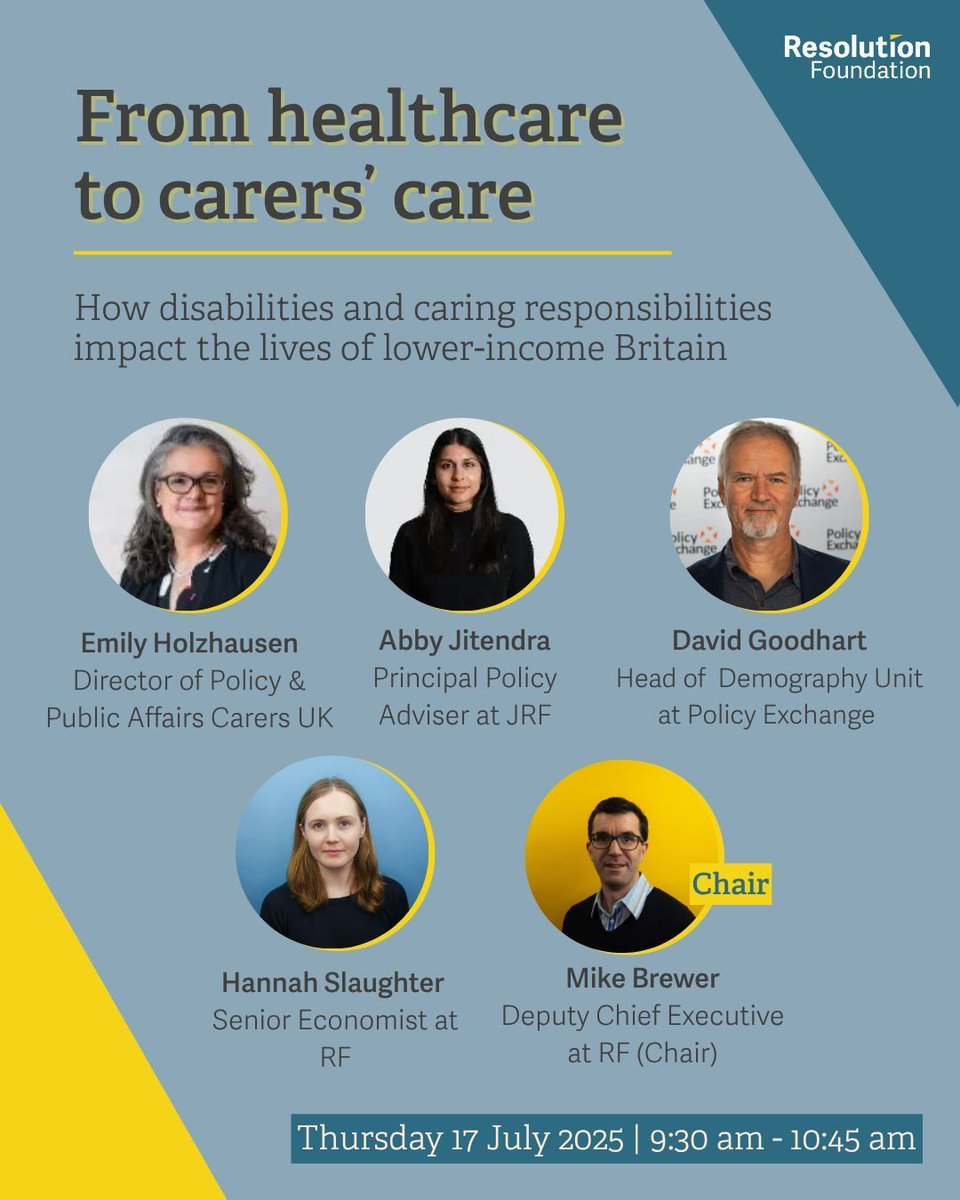 The rising prevalence of disability across Britain (and its implications for the benefits bill) has been under the spotlight.

But the impact on disabled people themselves, and the family members who care for them, has been less discussed. 

Join us next Thursday as we rethink