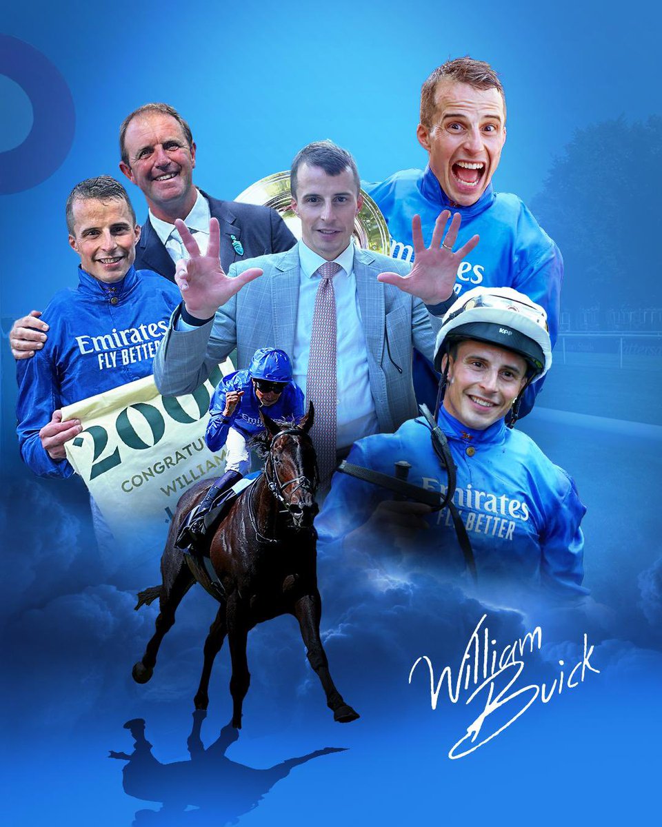 WilliamBuickX's tweet image. Incredible week at the @NewmarketRace July Festival getting 8 winners 🏆
Massive thanks to the whole team and @godolphin for the support 💙