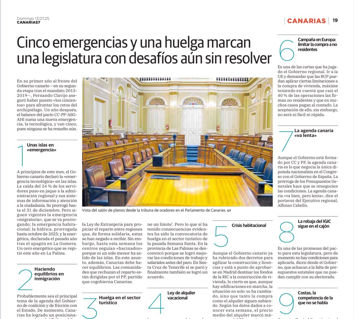 Al hacer balance del ecuador de esta Legislatura, Fernando Clavijo ha demostrado que sí es posible otra forma de entender y ejercer la Política. Una manera donde impere el diálogo, el trabajo y el sentido común sobre la crispación, el postureo y la demagogia. Es el #ModoCanario