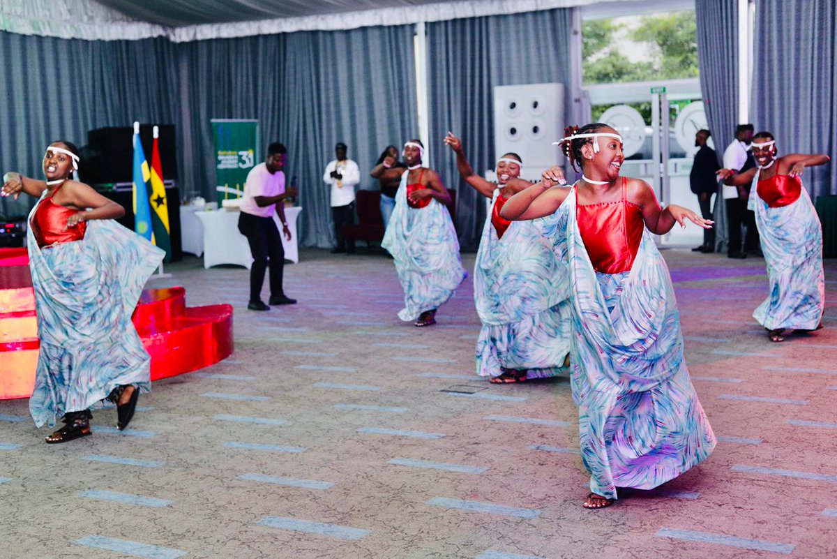 RwandainGhana's tweet photo. Itorero Urugaganzi @Urugangazi1 joined the occasion to entertain and showcase Rwanda's unique culture through dance and music. https://t.co/OWJJ7VYE1x