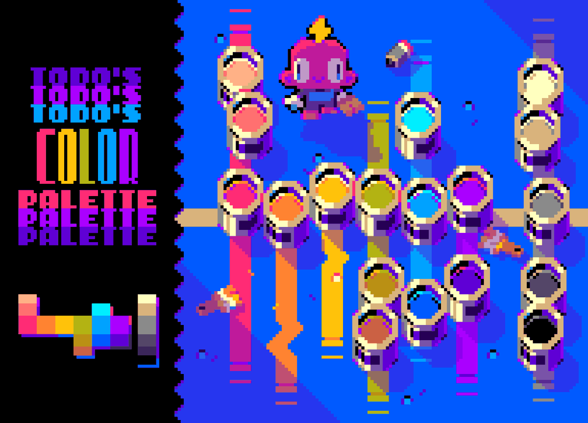 My color palette! Just feel free for use!✨

#pixelart #ドット絵
