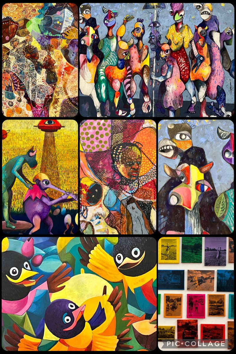 MVerwijk's tweet image. Great exhibition in the National gallery featuring works of Hugh Mbayiwa and Lionel Mbayiwa! 🇿🇼