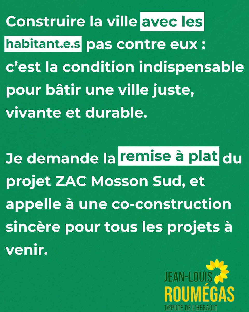 jlroumegas's tweet image. La clinique Clémentville a annoncé qu’elle abandonnait son déménagement sur le périmètre de la ZAC Mosson Sud, portée par la Métropole de Montpellier
🌱 Cette affaire illustre l’urgence d’un urbanisme démocratique, écologique et respectueux des gens qui vivent les quartiers.