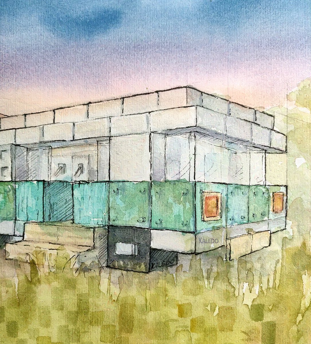 kaledo69's tweet image. Mumo Jumbo starter base from season 8

#mumbojumbo #watercolors #hermitcraft #fanart